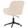 Silla De Masaje | Silla De Gaming Giratoria De Terciopelo Color Crema Cfw789963