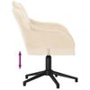 Silla De Masaje | Silla De Gaming Giratoria De Terciopelo Color Crema Cfw789963