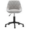 Silla De Masaje | Silla De Gaming Giratoria De Terciopelo Gris Claro Cfw789966