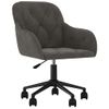 Silla De Masaje | Silla De Gaming Giratoria De Terciopelo Gris Oscuro Cfw789969