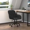 Silla De Masaje | Silla De Gaming Giratoria De Terciopelo Negro Cfw789973