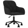 Silla De Masaje | Silla De Gaming Giratoria De Terciopelo Negro Cfw789973