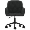 Silla De Masaje | Silla De Gaming Giratoria De Terciopelo Negro Cfw789973