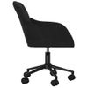 Silla De Masaje | Silla De Gaming Giratoria De Terciopelo Negro Cfw789973