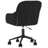 Silla De Masaje | Silla De Gaming Giratoria De Terciopelo Negro Cfw789973