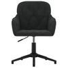 Silla De Masaje | Silla De Gaming Giratoria De Terciopelo Negro Cfw789975