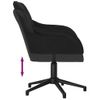 Silla De Masaje | Silla De Gaming Giratoria De Terciopelo Negro Cfw789975