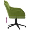 Silla De Masaje | Silla De Gaming Giratoria De Terciopelo Verde Claro Cfw789981