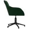 Silla De Masaje | Silla De Gaming Giratoria De Terciopelo Verde Oscuro Cfw789982