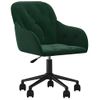 Silla De Masaje | Silla De Gaming Giratoria De Terciopelo Verde Oscuro Cfw789983