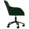 Silla De Masaje | Silla De Gaming Giratoria De Terciopelo Verde Oscuro Cfw789983