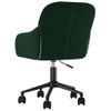 Silla De Masaje | Silla De Gaming Giratoria De Terciopelo Verde Oscuro Cfw789983