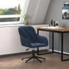 Silla De Masaje | Silla De Gaming Giratoria Terciopelo Azul Cfw789997