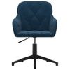 Silla De Masaje | Silla De Gaming Giratoria Terciopelo Azul Cfw789997