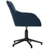 Silla De Masaje | Silla De Gaming Giratoria Terciopelo Azul Cfw789997