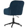 Silla De Masaje | Silla De Gaming Giratoria Terciopelo Azul Cfw789997