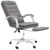 Silla De Masaje | Silla De Gaming Reclinable Cuero Sintético Gris Cfw790012