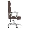 Silla De Masaje | Silla De Gaming Reclinable Cuero Sintético Marrón Cfw790022