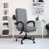 Silla De Masaje | Silla De Gaming Reclinable De Tela Gris Claro Cfw790036