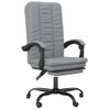 Silla De Masaje | Silla De Gaming Reclinable De Tela Gris Claro Cfw790036