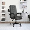 Silla De Masaje | Silla De Gaming Reclinable De Tela Gris Oscuro Cfw790041