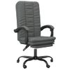 Silla De Masaje | Silla De Gaming Reclinable De Tela Gris Oscuro Cfw790041