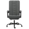 Silla De Masaje | Silla De Gaming Reclinable De Tela Gris Oscuro Cfw790041