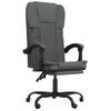 Silla De Masaje | Silla De Gaming Reclinable De Tela Gris Oscuro Cfw790042