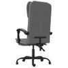 Silla De Masaje | Silla De Gaming Reclinable De Tela Gris Oscuro Cfw790042