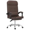 Silla De Masaje | Silla De Gaming Reclinable Masaje Cuero Sintético Marrón Cfw790053