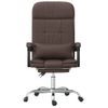 Silla De Masaje | Silla De Gaming Reclinable Masaje Cuero Sintético Marrón Cfw790053