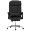 Silla De Masaje | Silla De Gaming Reclinable Masaje Cuero Sintético Negro Cfw790056