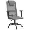 Silla De Masaje | Silla De Gaming Tela De Malla Y Cuero Sintético Gris Cfw790060