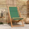 Sillón De Playa| Silla De Playa Plegable Madera Maciza De Teca Verde Cfw790112