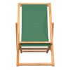 Sillón De Playa| Silla De Playa Plegable Madera Maciza De Teca Verde Cfw790112