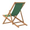 Sillón De Playa| Silla De Playa Plegable Madera Maciza De Teca Verde Cfw790112