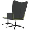 Sillón De Relax | Silla De Relax | Silla De Relajación Con Reposapiés Terciopelo Y Pvc Verde Claro Cfw790148