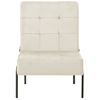 Sillón De Relax | Silla De Relax | Silla De Relajación De Terciopelo Crema Blanca 65x79x87 Cm Cfw790163