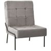 Sillón De Relax | Silla De Relax | Silla De Relajación De Terciopelo Gris Claro 65x79x87 Cm Cfw790167