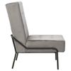 Sillón De Relax | Silla De Relax | Silla De Relajación De Terciopelo Gris Claro 65x79x87 Cm Cfw790167