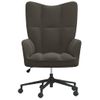 Sillón De Relax | Silla De Relax | Silla De Relajación De Terciopelo Gris Oscuro Cfw790171