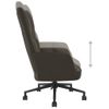 Sillón De Relax | Silla De Relax | Silla De Relajación De Terciopelo Gris Oscuro Cfw790171