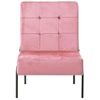 Sillón De Relax | Silla De Relax | Silla De Relajación De Terciopelo Rosa 65x79x87 Cm Cfw790179