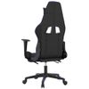 Silla Gaming | Silla De Oficina | Silla Gamer Ergonomica Con Reposapiés Cuero Sintético Negro Azul Cfw790242