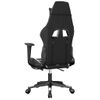 Silla Gaming | Silla De Oficina | Silla Gamer Ergonomica Con Reposapiés Cuero Sintético Negro Blanco Cfw790246