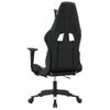 Silla Gaming | Silla De Oficina | Silla Gamer Ergonomica Con Reposapiés Cuero Sintético Negro Blanco Cfw790247