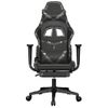 Silla Gaming | Silla De Oficina | Silla Gamer Ergonomica Con Reposapiés Cuero Sintético Negro Camuflaje Cfw790248