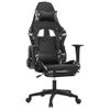 Silla Gaming | Silla De Oficina | Silla Gamer Ergonomica Con Reposapiés Cuero Sintético Negro Camuflaje Cfw790249