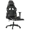 Silla Gaming | Silla De Oficina | Silla Gamer Ergonomica Con Reposapiés Cuero Sintético Negro Camuflaje Cfw790249