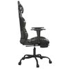 Silla Gaming | Silla De Oficina | Silla Gamer Ergonomica Con Reposapiés Cuero Sintético Negro Camuflaje Cfw790250